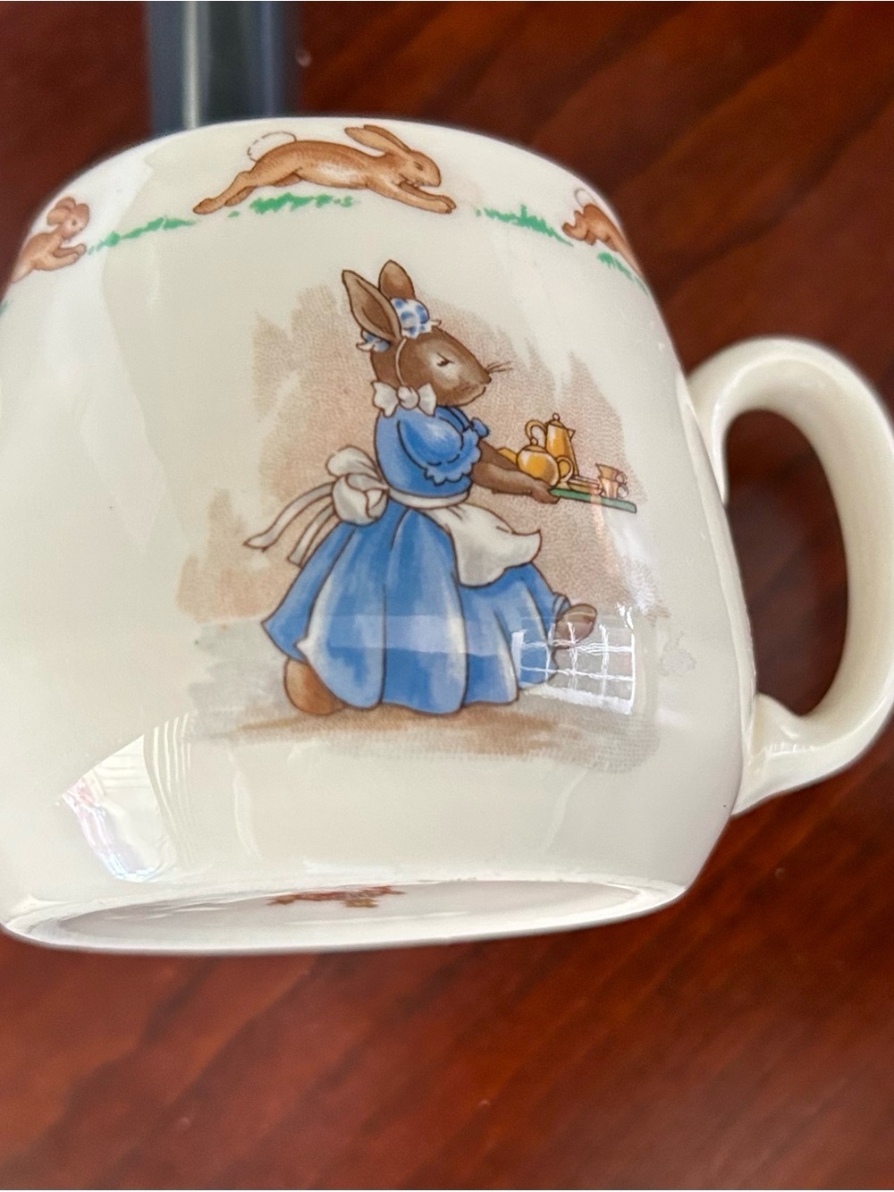 Royal Doulton Children's Bunny Parade Plate - White with Multicolor Accents - Picture 5 of 16